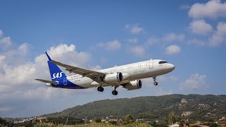 Skiathos Airport low landings [upl. by Gathers417]