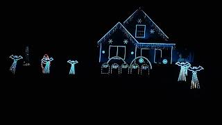 Terwilliger Family Light Show Halloween 2024  The Little Mermaid [upl. by Corty]