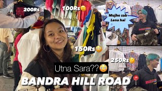 Shopping under 3000Rs Challenge MUMBAI HILL ROAD MARKET BANDRA😍😍 [upl. by Knorring]