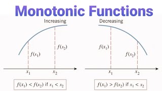 Monotonic Functions  Increasing and Decreasing Functions JEE MATHS  JEE MAINS  ADV  iitjee [upl. by Annaira]