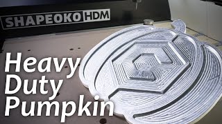 Machining an Aluminum Pumpkin on the Shapeoko HDM [upl. by Girand]