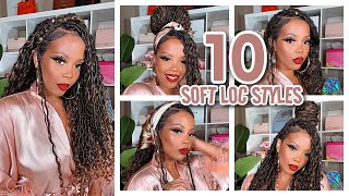 10 Easy 𝐀𝐅 𝐅𝐀𝐔𝐗 𝐋𝐎𝐂𝐒 Styles EFFORTLESS SOFT GODDESS LOCS STYLES  VERSATILE ILLUSION CROCHET LOCS [upl. by Waylen]