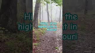 Highest point in Missouri ytshorts short nature travel relaxing hiking trail fun goals [upl. by Eitsirk181]