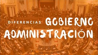 La distinción entre Gobierno y Administración  MasterD [upl. by Ariday973]