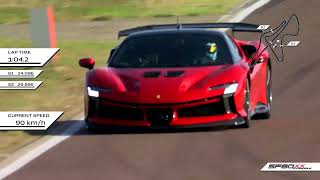 US Ferrari SF90 XX Stradale sets Fiorano lap record [upl. by Rawden]