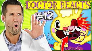 ER Doctor REACTS to Happy Tree Friends Medical Scenes 12 [upl. by Anitsahs]