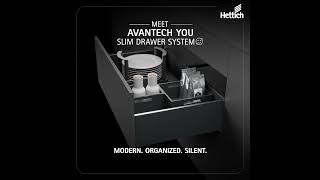 Hettich AvanTech You Slim Drawer System [upl. by Cirillo913]