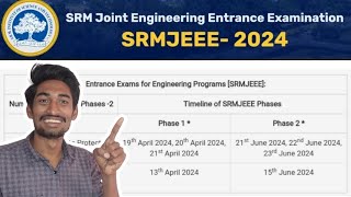 SRMJEEE 2024 Entrance Exam தமிழ் Full Explained  Exam Fee ₹1200 [upl. by Kristan701]