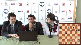 Vladimir Kramnik and Viswanathan Anand speaking about their game [upl. by Eelarual]