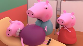 Oh No Grandpa Pig please wake up What happened Peppa Pig Funny animation [upl. by Chadd370]