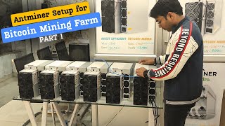 Antminer setup for customer  Bitcoin mining farm setup part 1 bitcoin [upl. by Oranneg]