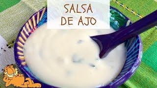 Salsa de Ajo Casera 🤤 ¡En solo 3 minutos [upl. by Ulberto]