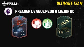 TOP 20 MEJORES DELANTEROS PREMIER LEAGUE POR RANGO DE PRECIO FIFA 22 DE PEOR A MEJOR [upl. by Pittel]