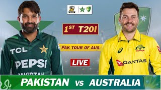 PAKISTAN vs AUSTRALIA 1st T20 MATCH 2024  PAK vs AUS LIVE SCORES amp COMMENTARY  PAK 4 OVERS [upl. by Maurreen278]