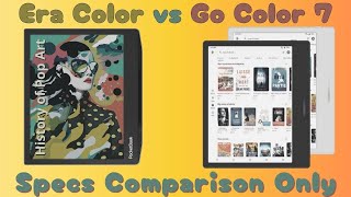 Pocketbook Era Color vs Boox Go Color7 Specs Comparison [upl. by Erskine]