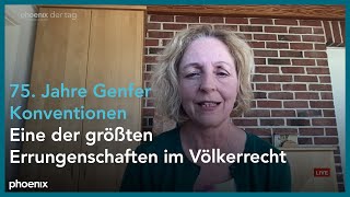 Prof Angelika Nußberger Rechtswissenschaftlerin zum 75 Jahrestag der Genfer Konventionen [upl. by Aelanna]