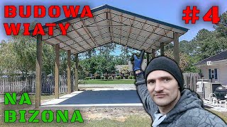 Budowa wiaty na Bizona 4 Poglądowa konstrukcja [upl. by Yendyc]