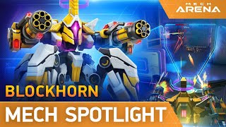 Mech Arena  Mech Spotlight  Blockhorn [upl. by Innor305]