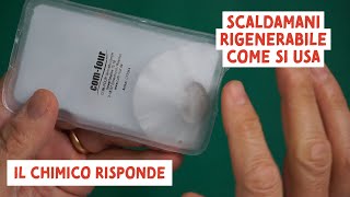 Scaldamani Riutilizzabile come funziona per accenderlo e farlo tornare liquido [upl. by Imer]