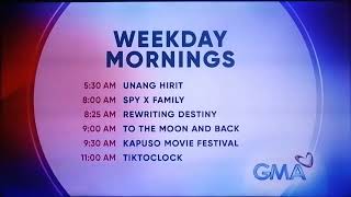 GMA Schedule Weekday Mornings June 3 2024 [upl. by Aleil]