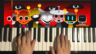 How To Play  Incredibox Sprunki Horror Theme Piano Tutorial Lesson [upl. by Hedve]