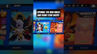 Opening the new angel and demo Star Drops 😇brawlstars gaming supercell [upl. by Halli]