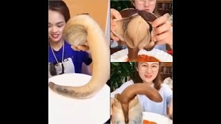 ASMR geoducks gigante caracol o almeja gigante el más grande del mundo  Mukbang eating show 2023 [upl. by Wiseman]