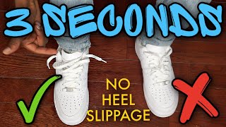 How To Lace Nike Air Force 1s Loosely THE BEST WAY  No heel slippage [upl. by Demmy]