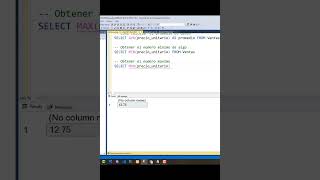 Función MAX en SQL Server sqlserver excel sql [upl. by Latt]