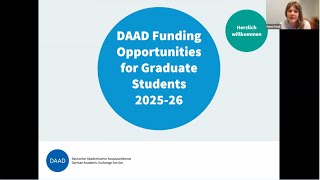 DAAD Funding Opportunities for Graduate Students 202526 [upl. by Tuppeny]