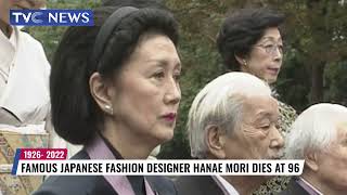 Famous Japanese Fashion Designer Hanae Mori Dies At 96 1926  2022 [upl. by Piefer]