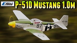 EFlite P51D Mustang 10m BNF Basic with AS3X and SAFE Select  Model AV8R Announcement amp Review [upl. by Ecinev68]