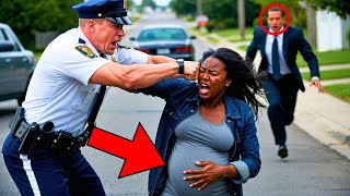 Racist Cop Punches a BLACK Pregnant woman But He Didnt Know Who Her Brother Was [upl. by Siryt]