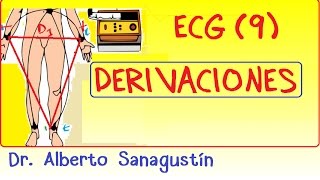 Electrocardiograma 9 DERIVACIONES de miembros y precordiales [upl. by Teyut]