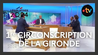 LÉGISLATIVES 20124  Débat sur les enjeux de la 1ʳᵉ circonscription de la Gironde [upl. by Scoter750]