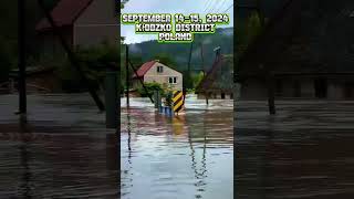 September 1415 2024 Kłodzko District Lower Silesian Voivodeship Poland Flooding situation [upl. by Daphie]