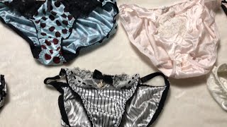 SHINY NYLON UNDERWEAR COLLECTION No4  JAPANESE LINGERIE BY SEXYSAN4U [upl. by Yentroc]