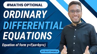 Lec 4 Eqn Of Form dydxfaxbyc Ordinary Differential EquationUPSC Maths Optional Sujit Shukla [upl. by Hannah434]