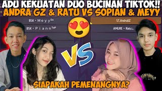 ADU KEKUATAN DUO BUCIN ANDRA ST amp AMURE RATU VS DUO BUCIN SOPIAN amp MEYY😂 [upl. by Anikal]