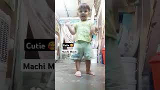 cute girl machi machi song dance cutebaby song [upl. by Laup]