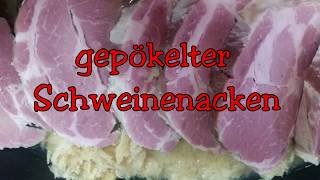 Gepökelter Schweinenacken mit Sauerkraut [upl. by Jaala]