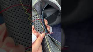 diy sewing thread automobile wheelcoveroem diy short steeringwheelcover steeringwheeldiy [upl. by Enyalb]