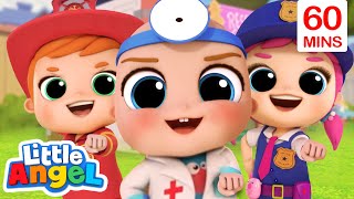 Baby John And The Rescue Squad Song  More Little Angel Kids Songs amp Nursery Rhymes [upl. by Reggis]