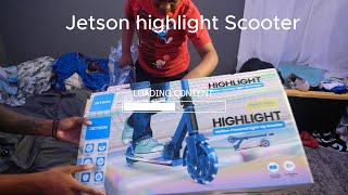 Jetson Highlight Scooter for kids unboxing Khi Christmas Gift [upl. by Enilekaj]