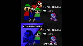 FNF  Applecore Triple Trouble Applecore Gang Mashup OG  Remastered [upl. by Madelene]