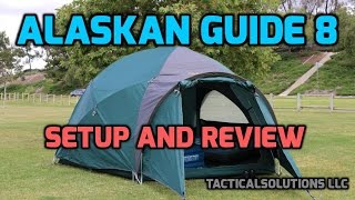 Cabelas Alaskan Guide 8 Person Tent  ReviewSetup HD [upl. by Niwle]