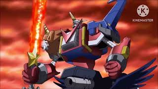 Digimon Xros Wars  Shoutmon X4B vs Lucemon English Dub Audio [upl. by Anyer]