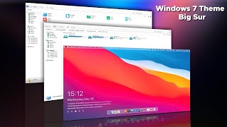 MacOs Big Sur Theme For Windows 7 [upl. by Inimak]