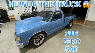 My Buddy Won StreetRacingChannel Giveway Truck SUBZERO Twin Turbo SBC S10🥶🥶 [upl. by Ahseen]