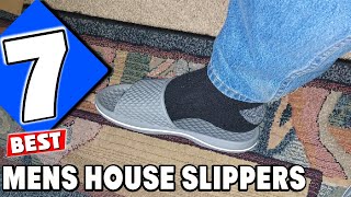 Top 7 House Slippers for Men Comfort and Quality in 2024 [upl. by Ahsiliw682]